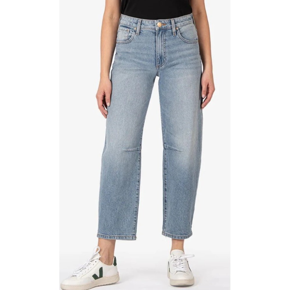 Kut from the Kloth Ashley Slouchy Barrel Jeans High Rise Medium Wash Size 4